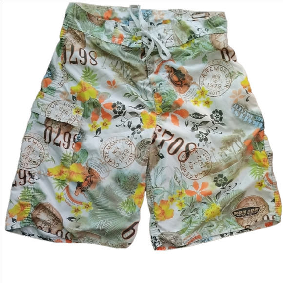 Ron Jon Other - Ron Jon Tropical Board Shorts Green and Orange